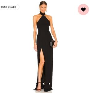 Amanda Uprichard Queen Gown in Black